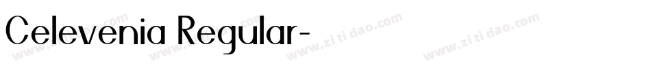 Celevenia Regular字体转换